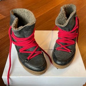 Isabel Marant Nowles Boots, Black, Sz 39/ US 9 (see desc. For sizing info)